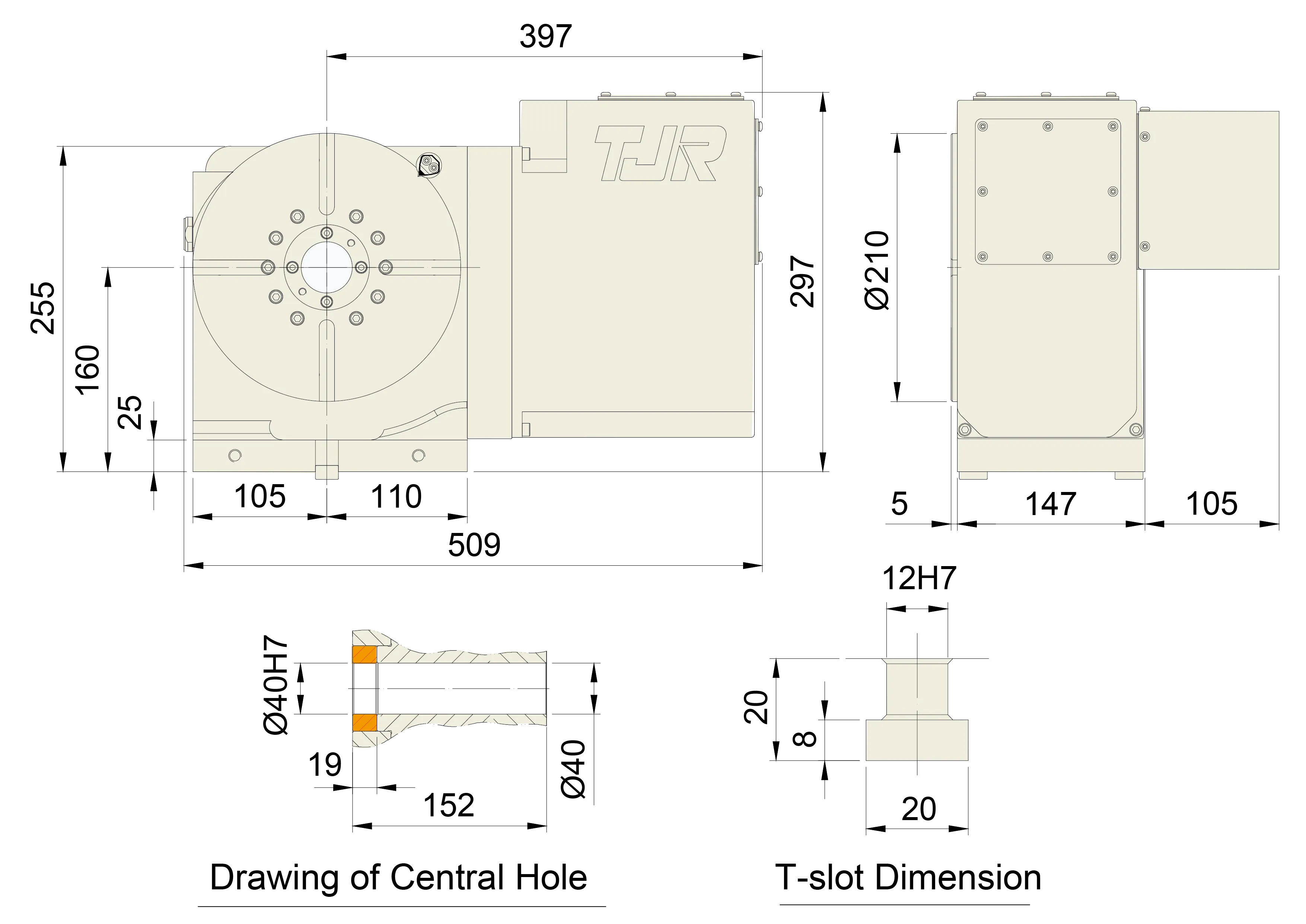 RC-210R - Product Dimension dimensions