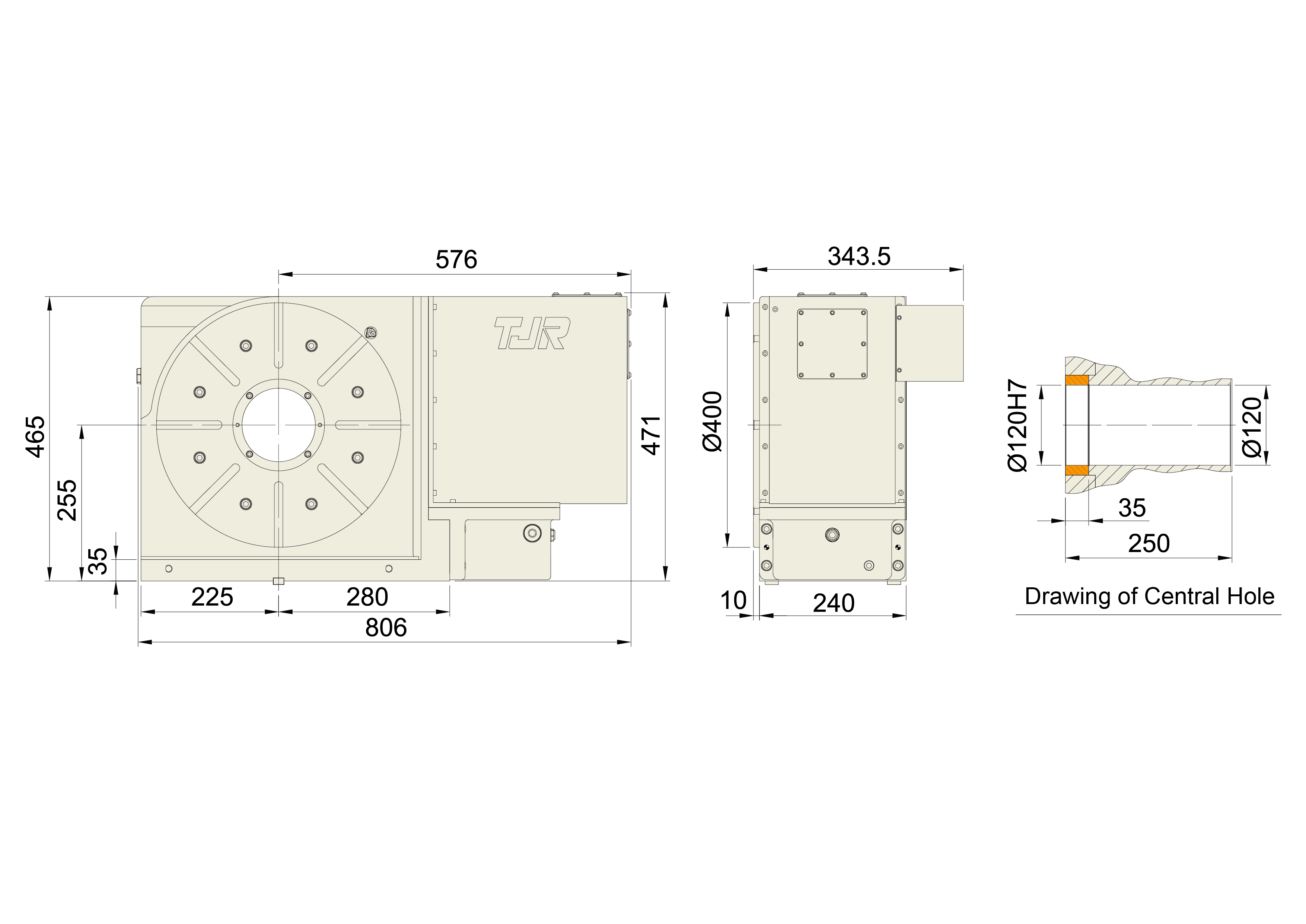 RC-400R - Product Dimension dimensions